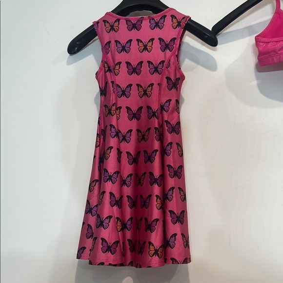 Terez Pink Butterfly tank fit and flare Dress and Top Set size 6 girls new w tag - Picture 8 of 9